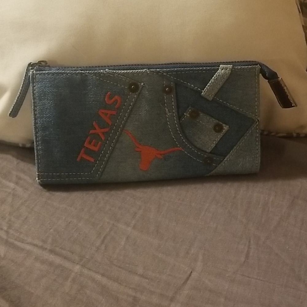 Texas Longhorns Embroidered Bluejean Wallet